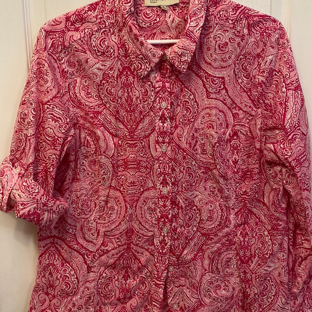 Jones New York Sleeves roll up to 3/4